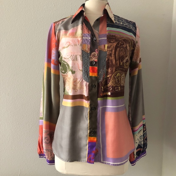 ETRO SILK SHIRT - Picture 1 of 9